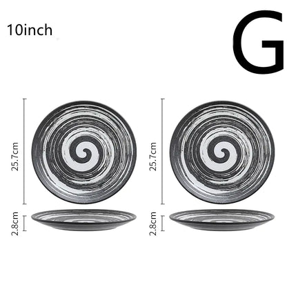 Japanese Ceramic Plates for Tableware Decor