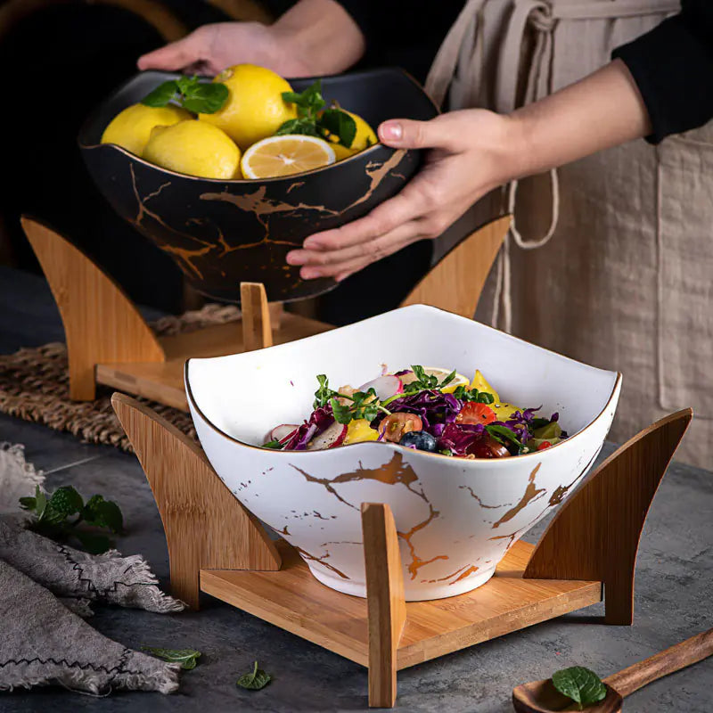 Large Bowl Tableware for Creative Fruit Salad & Soup