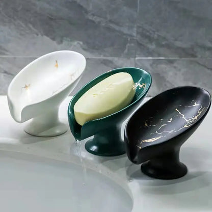 Luxury Ceramic Soap Dish with Drainage Design