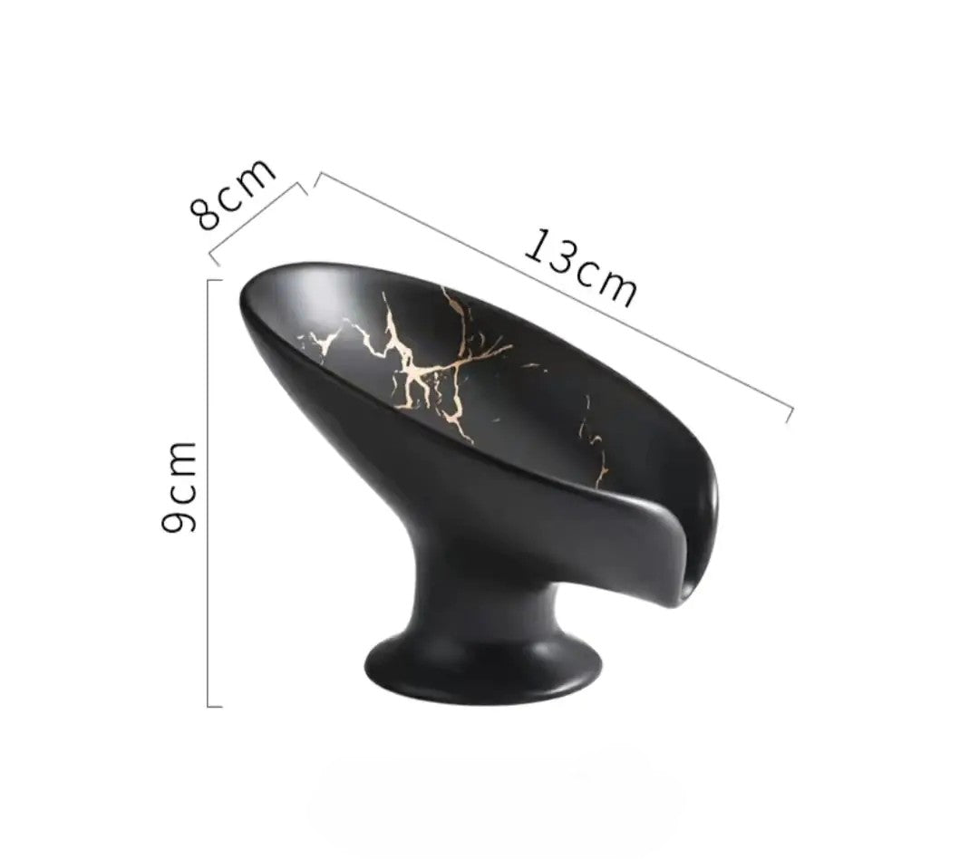 Luxury Ceramic Soap Dish with Drainage Design