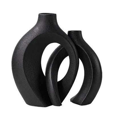 European Ceramic Vase Set - Minimalist Home Decor