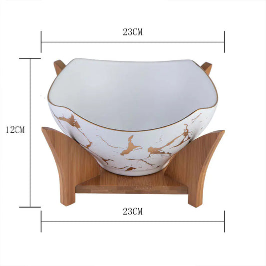 Large Bowl Tableware for Creative Fruit Salad & Soup